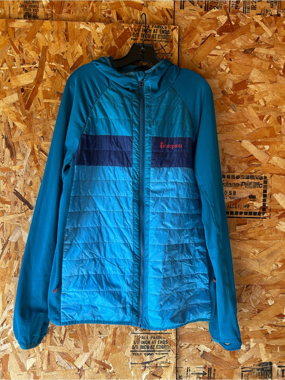 cotopaxi Teal and Navy Lightweight Hooded Jacket